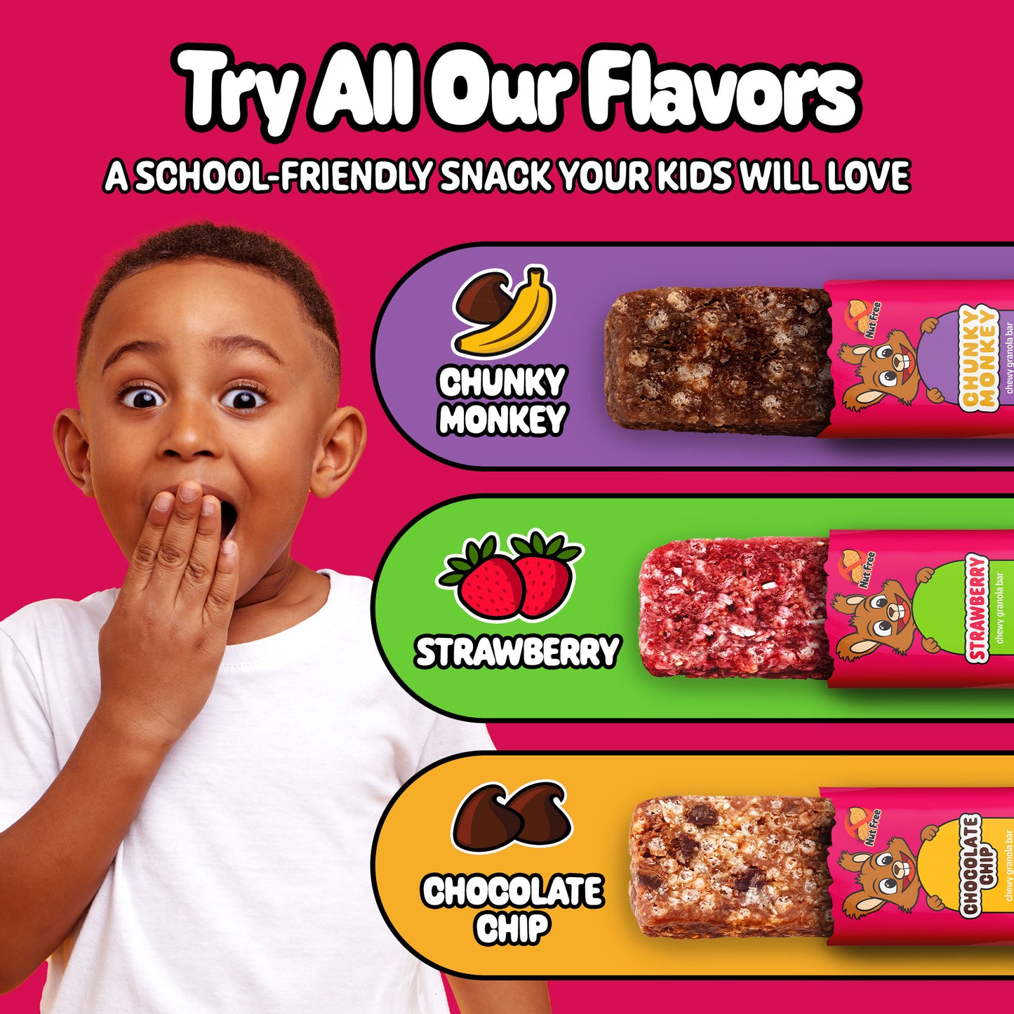 Chunky Monkey Granola Bar 45 Count